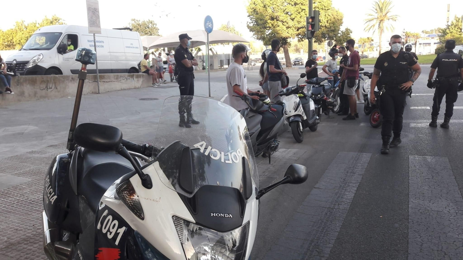 Fuerte dispositivo policial en la zona sur para evitar carreras ilegales