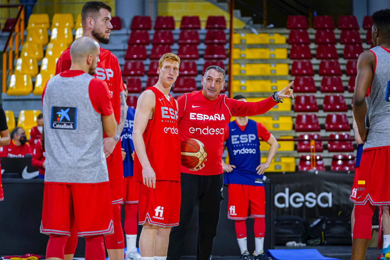 Alberto Díaz, Jonathan Barreiro, Francis Alonso y Rubén Guerrero, con España