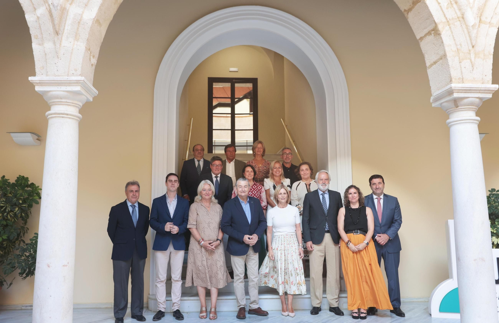 Antonio Sanz, en la reunión de "inicio de curso" de este martes en el Ayuntamiento para repasar la Agenda Jerez.