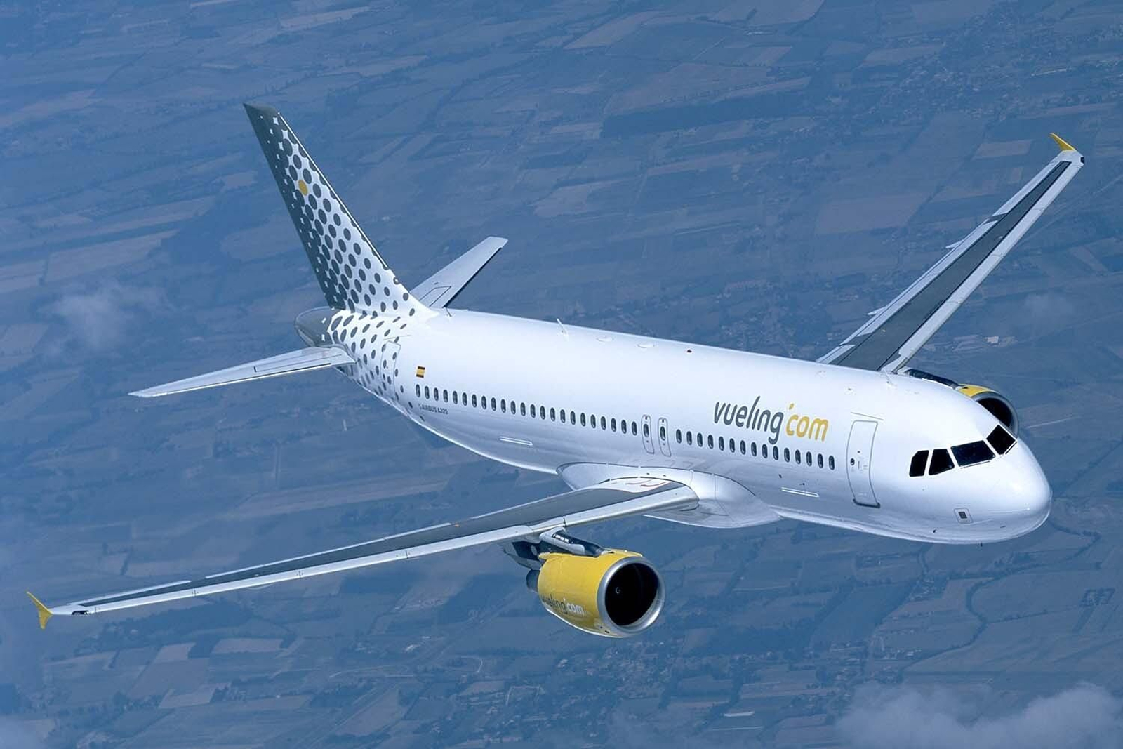 Avión de Vueling durante un trayecto
