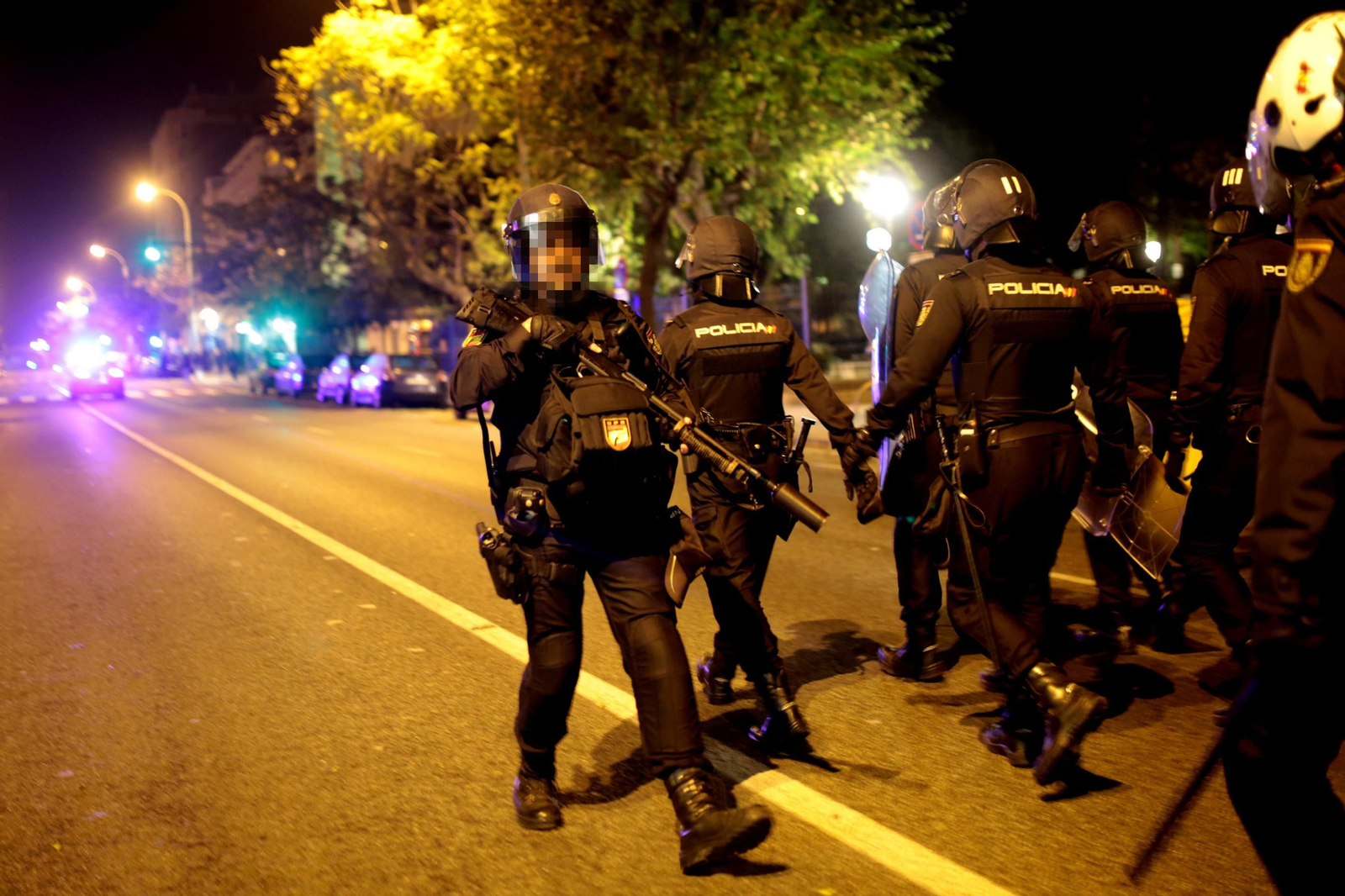 Disturbios en la manifestación de Cádiz