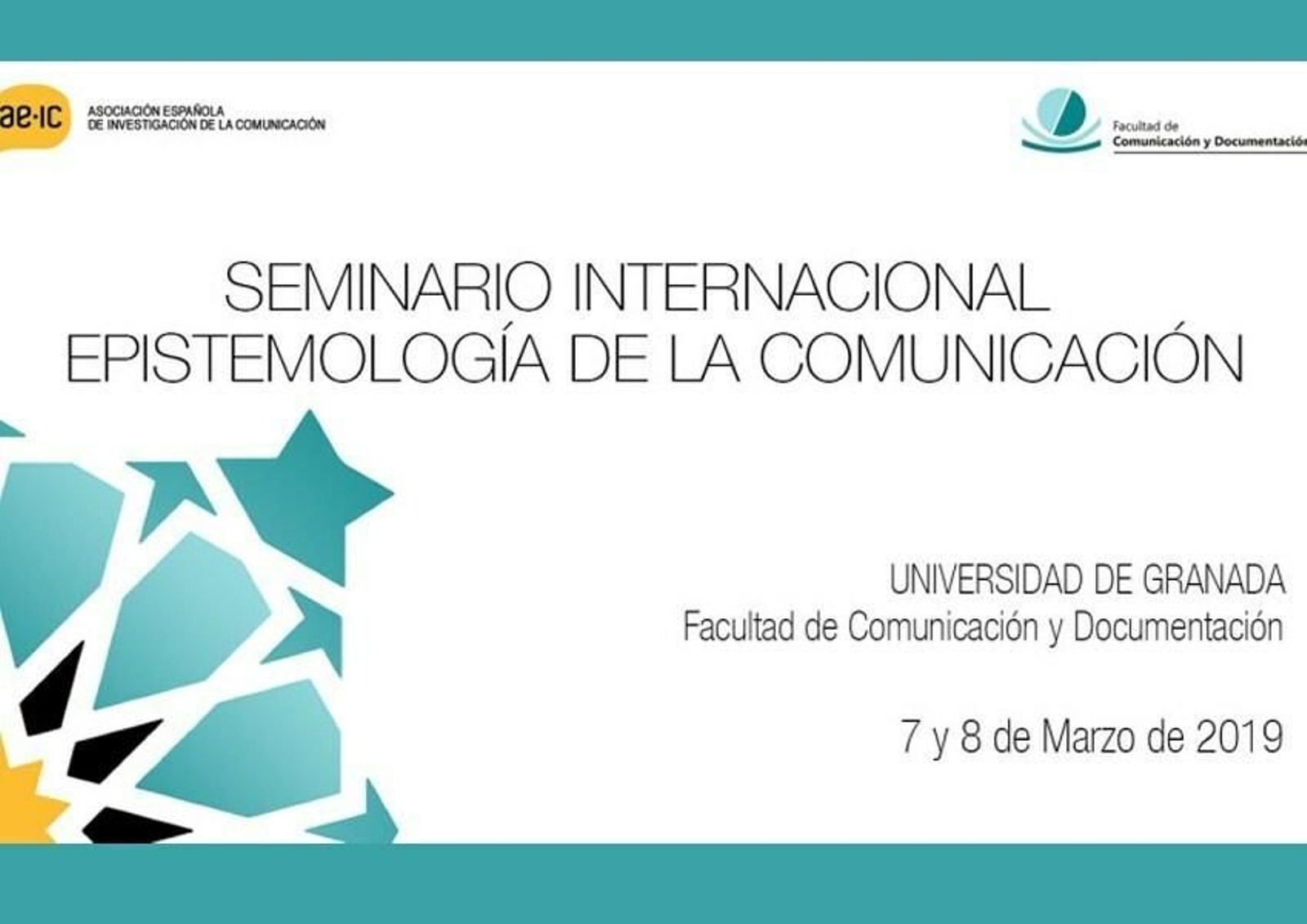 Cartel Seminario Internacional de Epistemología de la comunicación