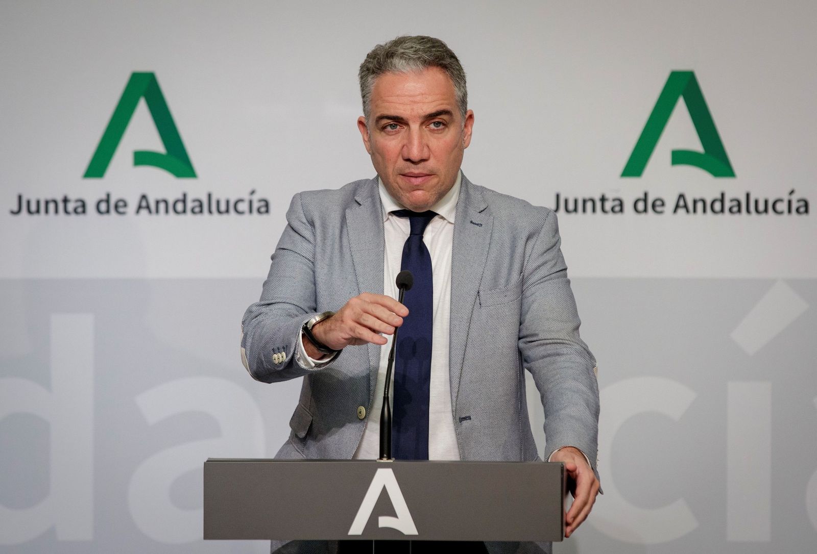 El consejero de la Presidencia y portavoz del Ejecutivo, Elías Bendodo,