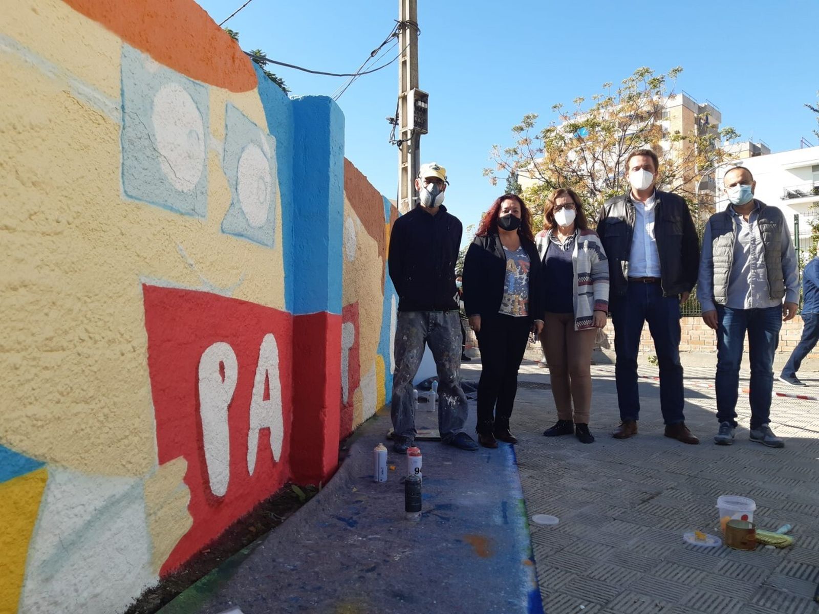 Uno de los murales pintados con esta iniciativa.