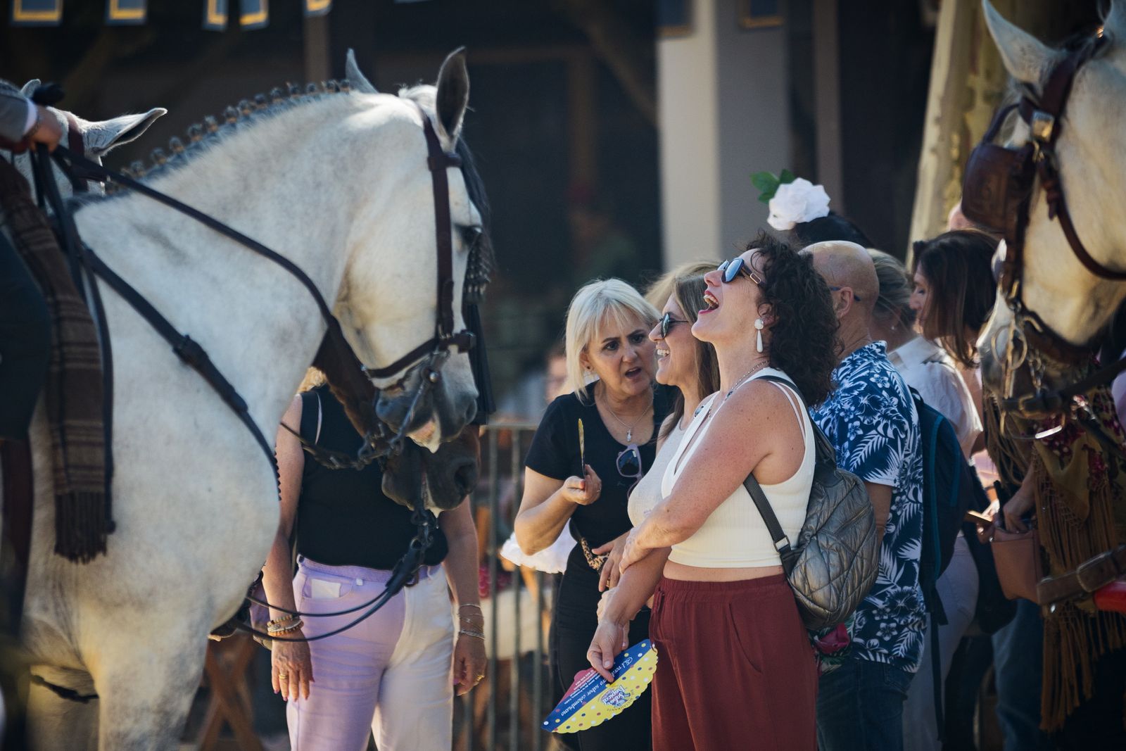 Calor y ambiente en el último día de la Feria de Jerez