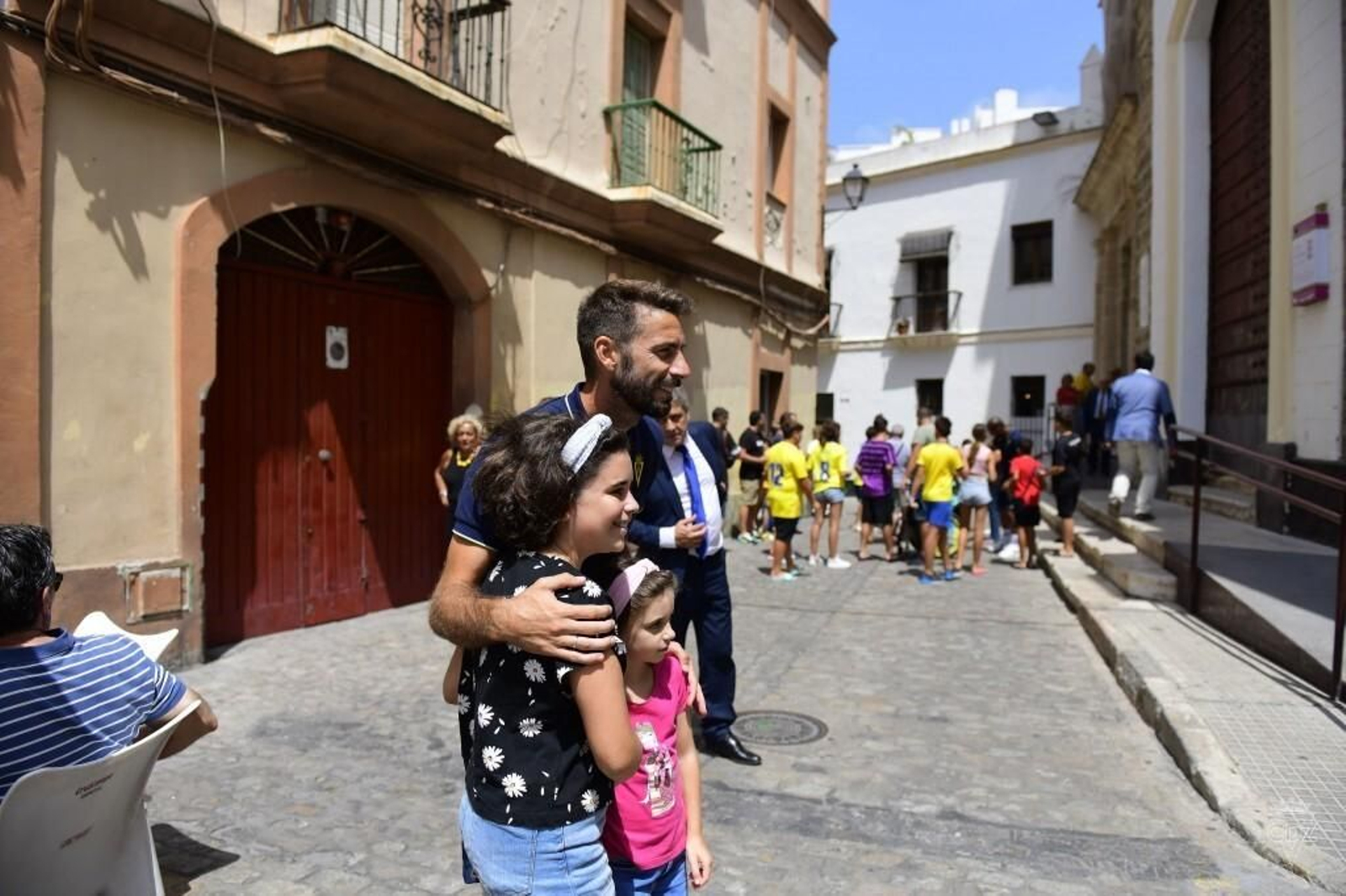 Las imágenes dela visita del Cádiz C.F. a la Patrona y el Nazareno