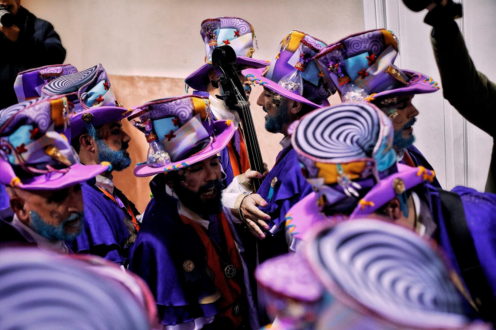 El coro "Despierta" en camerinos