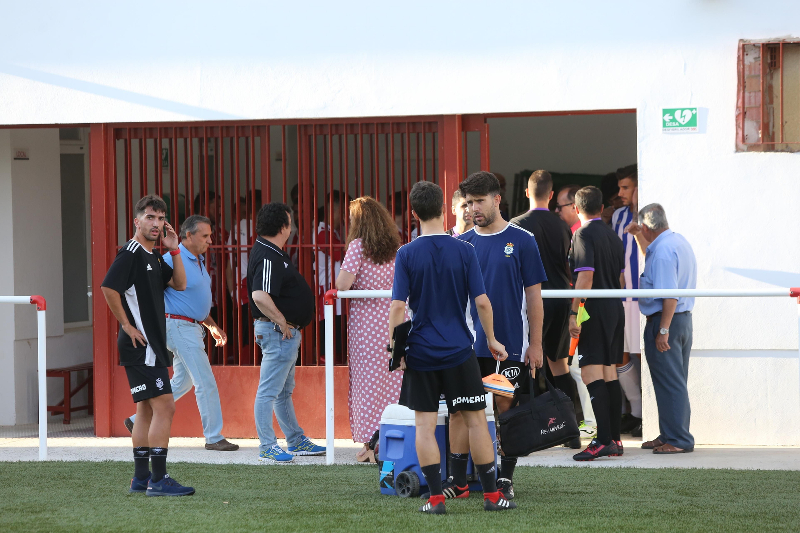 Imágenes del ambiente del partido Riotinto-Recreativo de pretemporada 2019