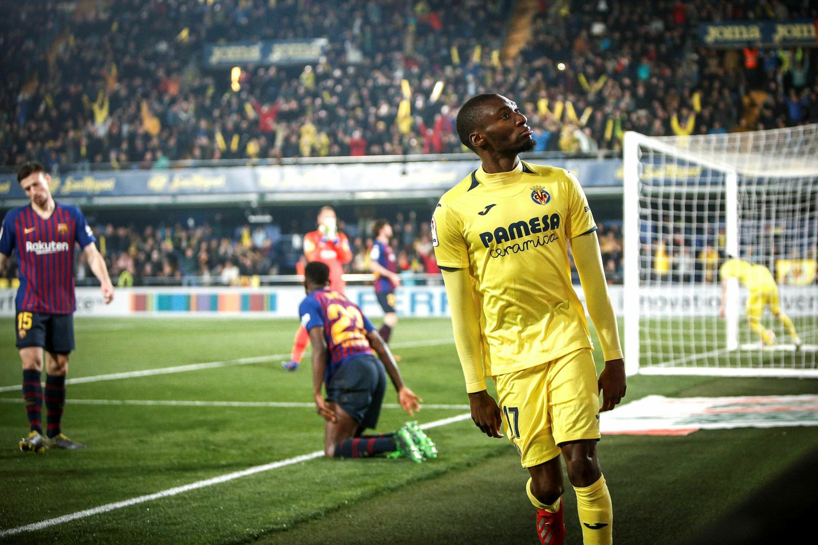 El Villarreal-Barcelona, en imágenes