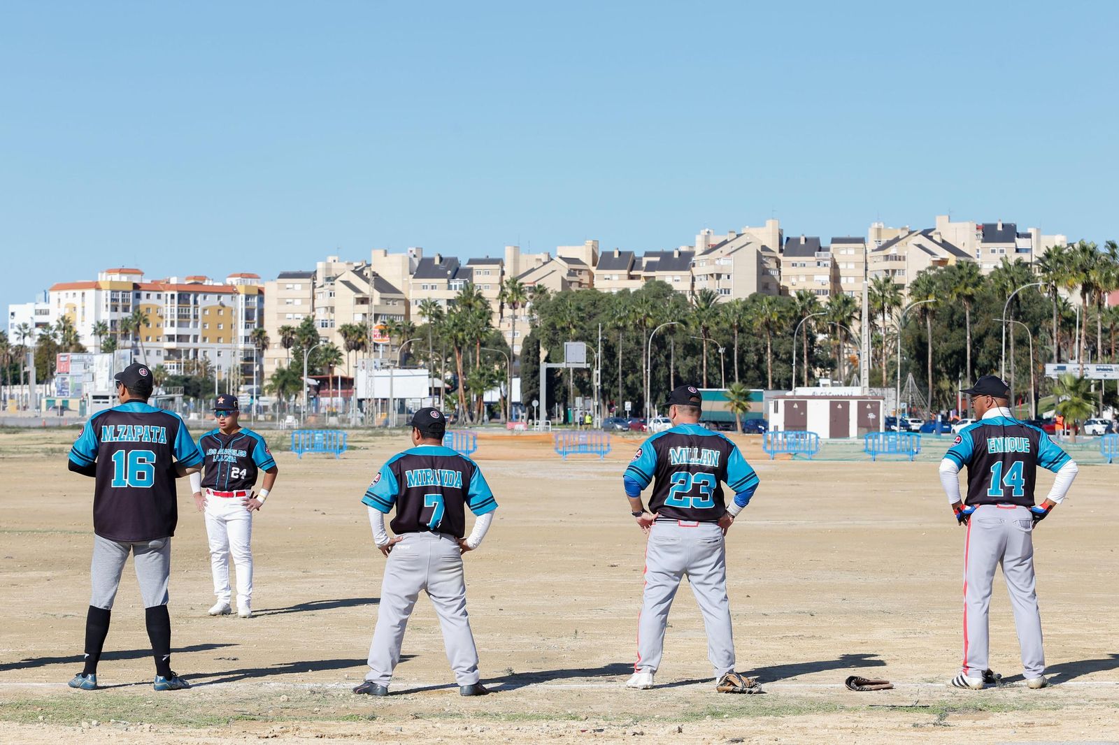 Las fotos del equipo de béisbol Los Ángeles de La Línea