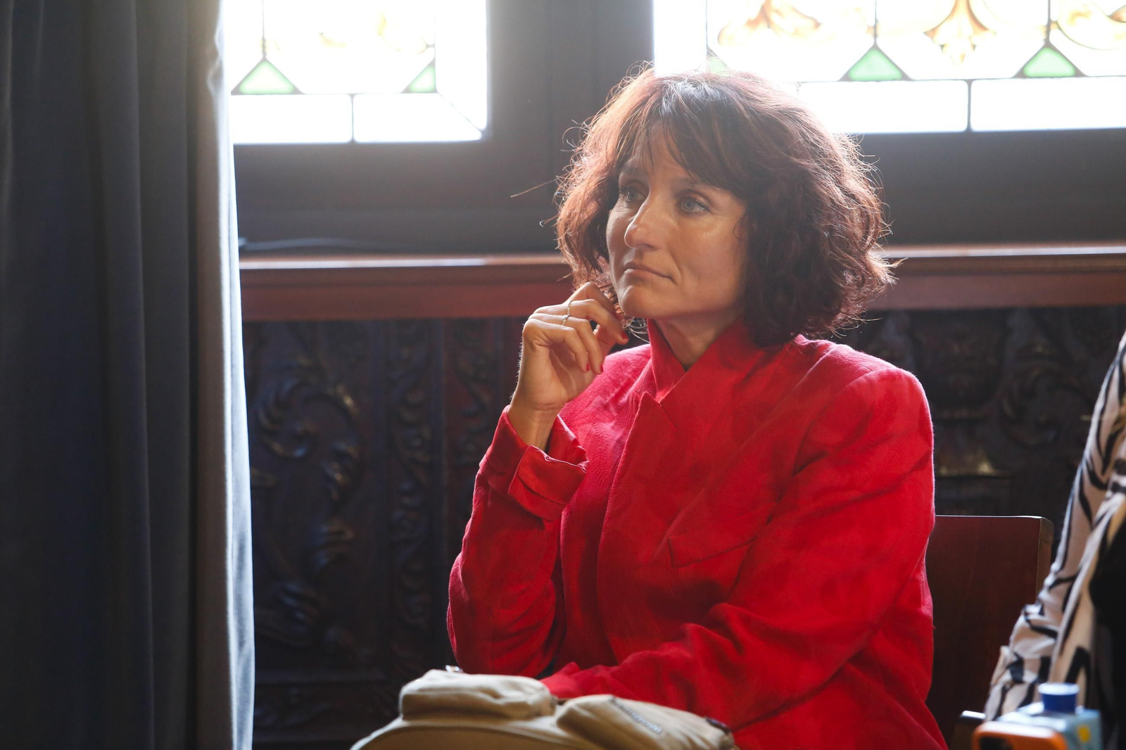 Fotos de la mesa redonda sobre economía azul y sostenibilidad, de las Cátedras Telefónica y la UCA