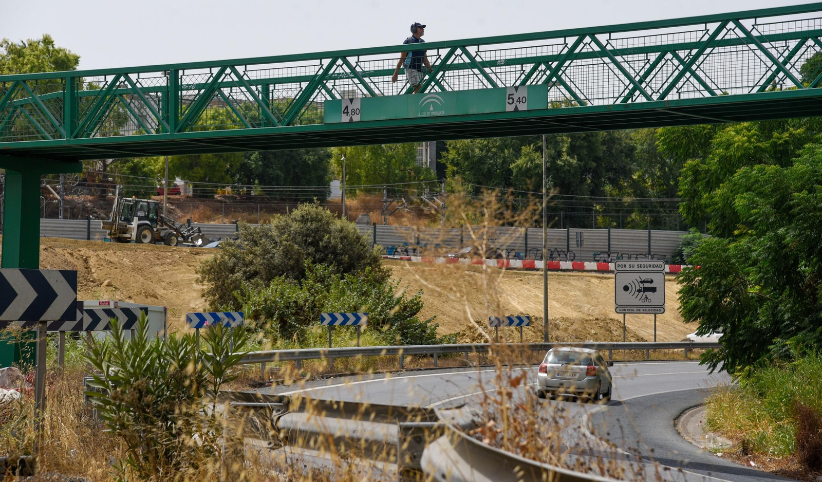 Así están las obras del carril Bus VAO del Aljarafe central