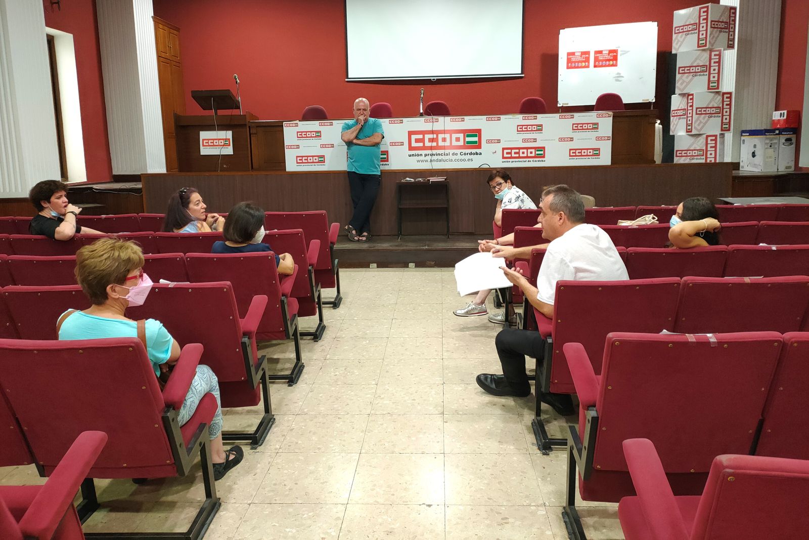 Asamblea de delegados de CCOO en Córdoba.