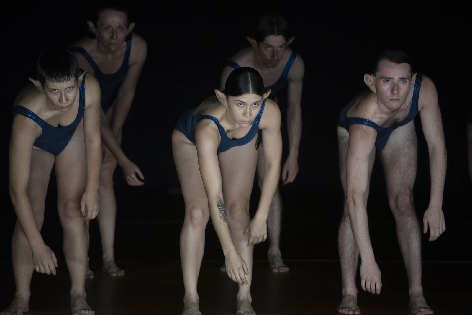 Imágenes del pase gráfico de la obra de La Resentida Oasis de la impunidad