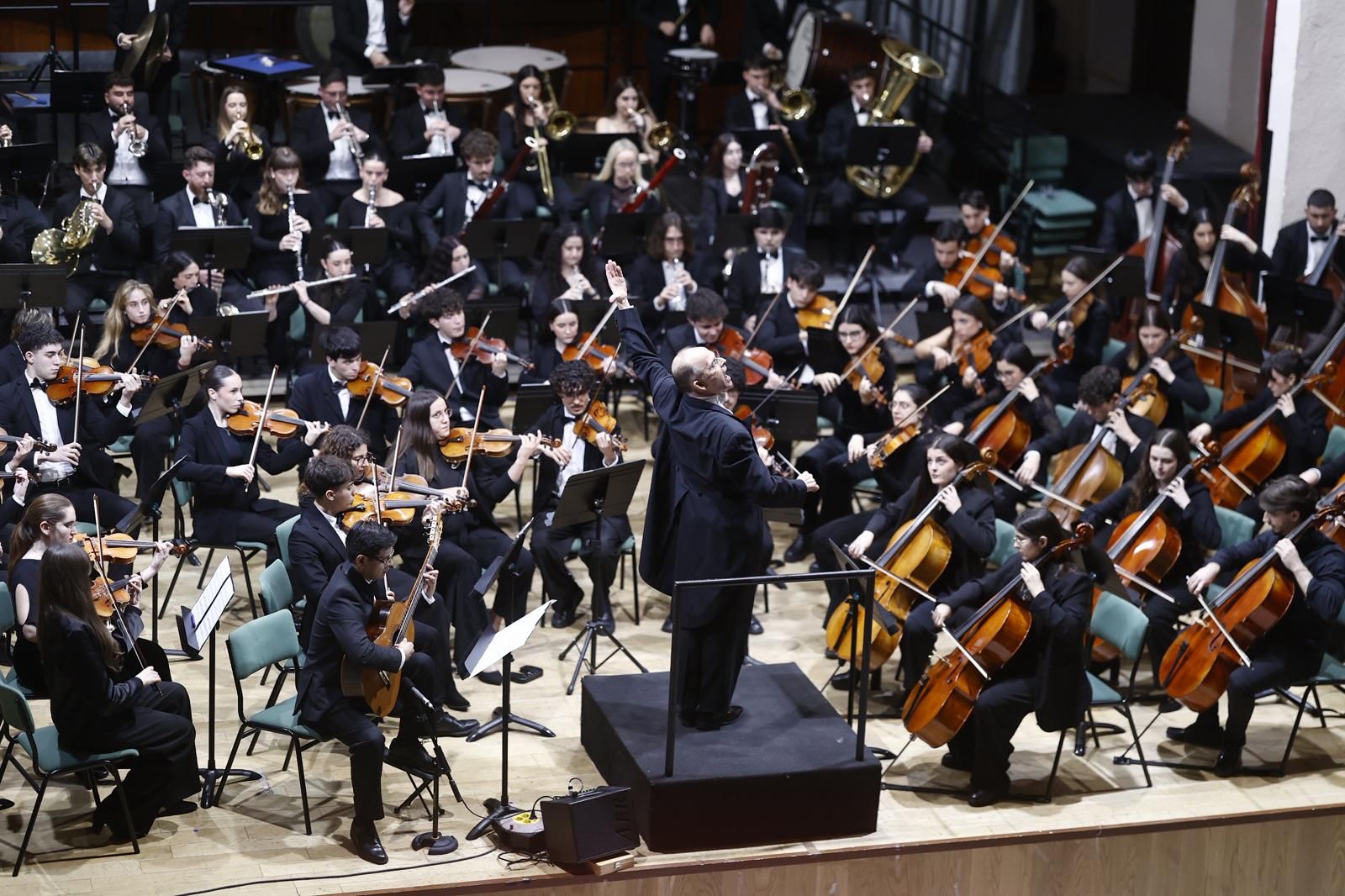 Las fotos de la presentación del nuevo himno del Málaga CF en el Conservatorio Superior de Málaga