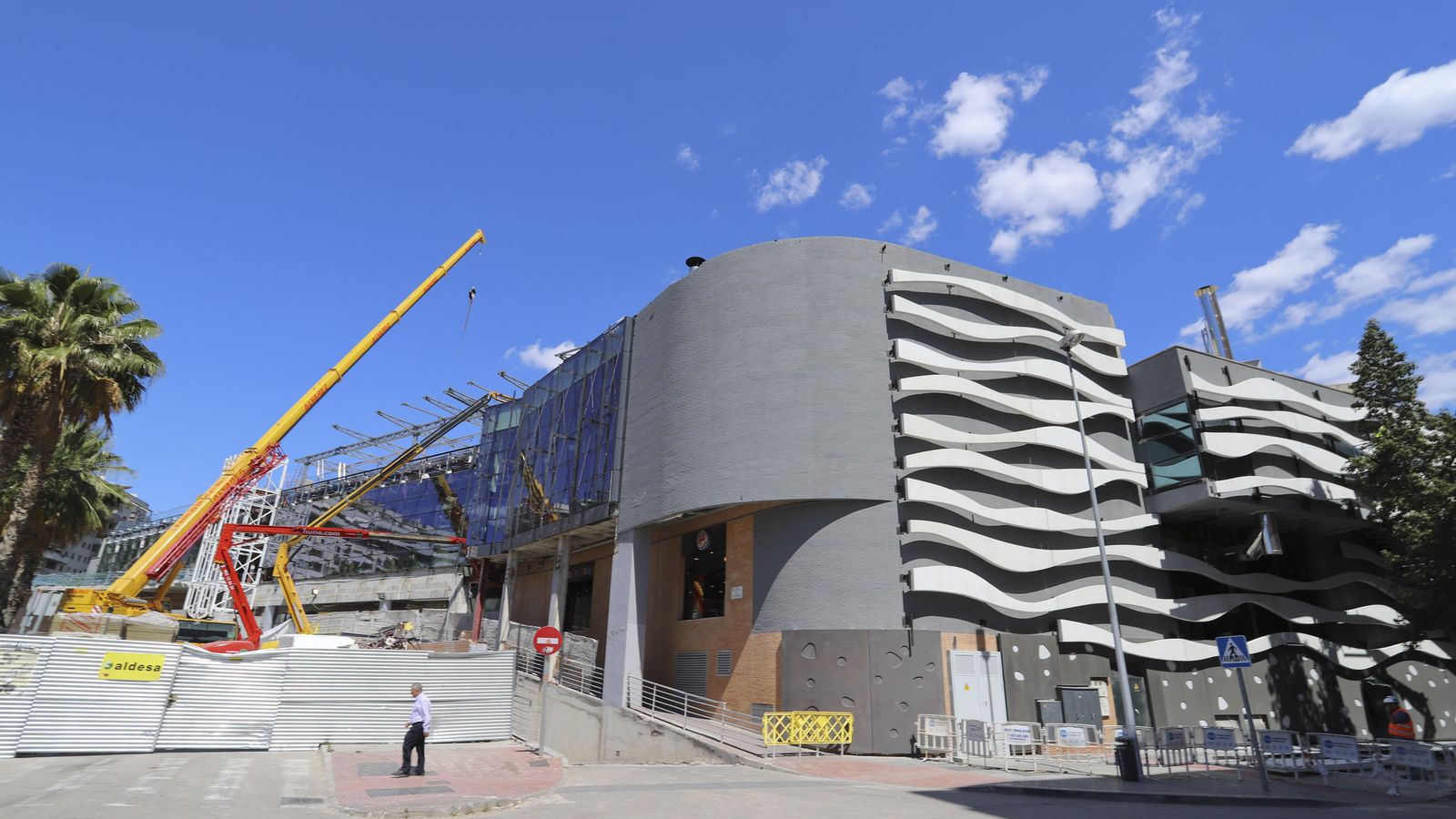 El centro comercial Larios en obras.