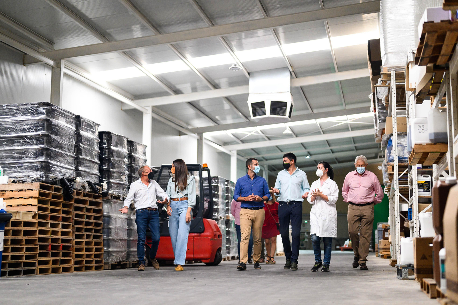 El alcalde de Almería, durante su visita a Viagro