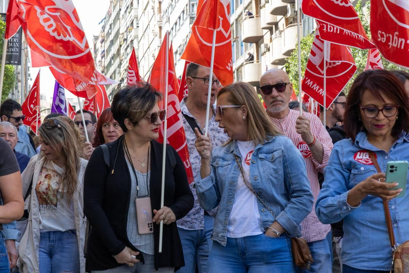 Manifestación convocada por el 1º de Mayo