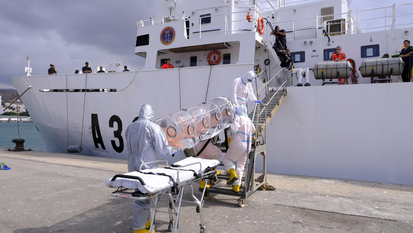 Ejercicio Marsec25 simulacro, en el Puerto de Almería, en imágenes