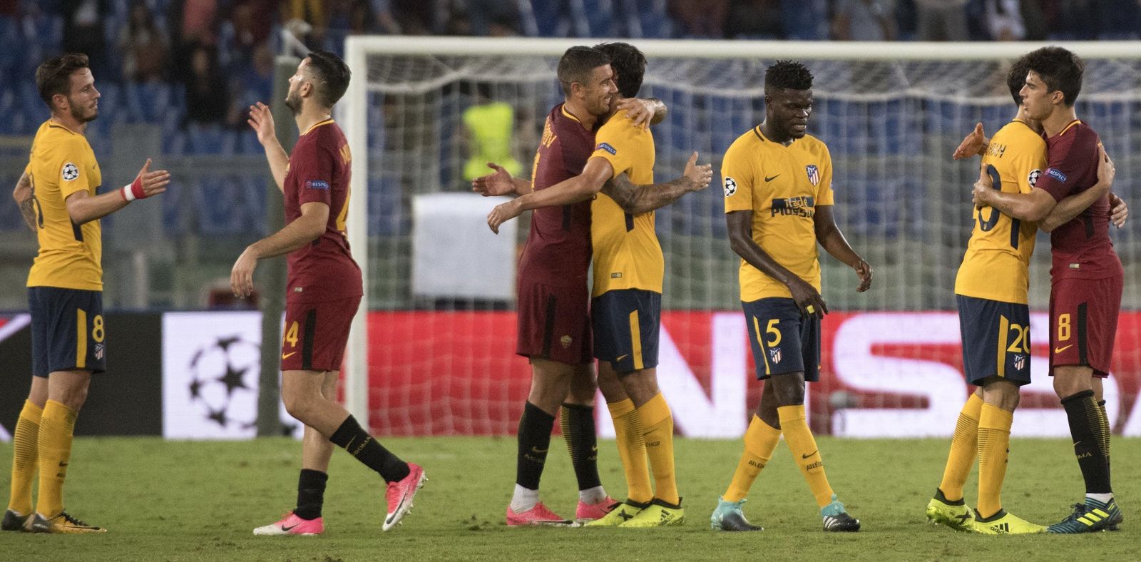 El Roma-Atlético de Madrid, en imágenes