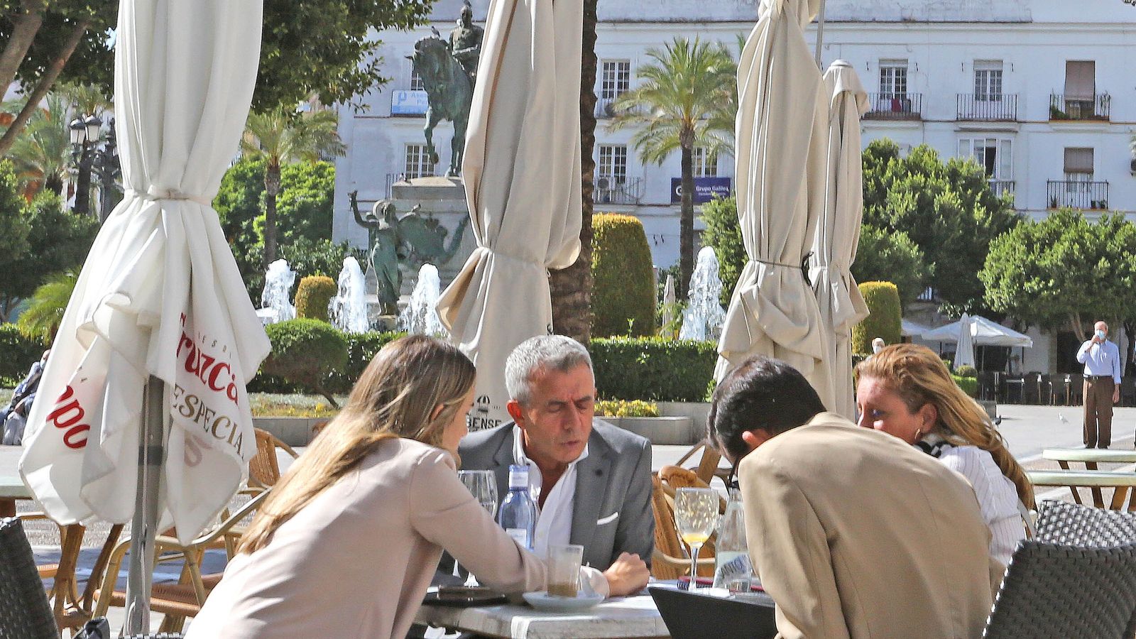 José Luis López, ayer en el centro de la ciudad.