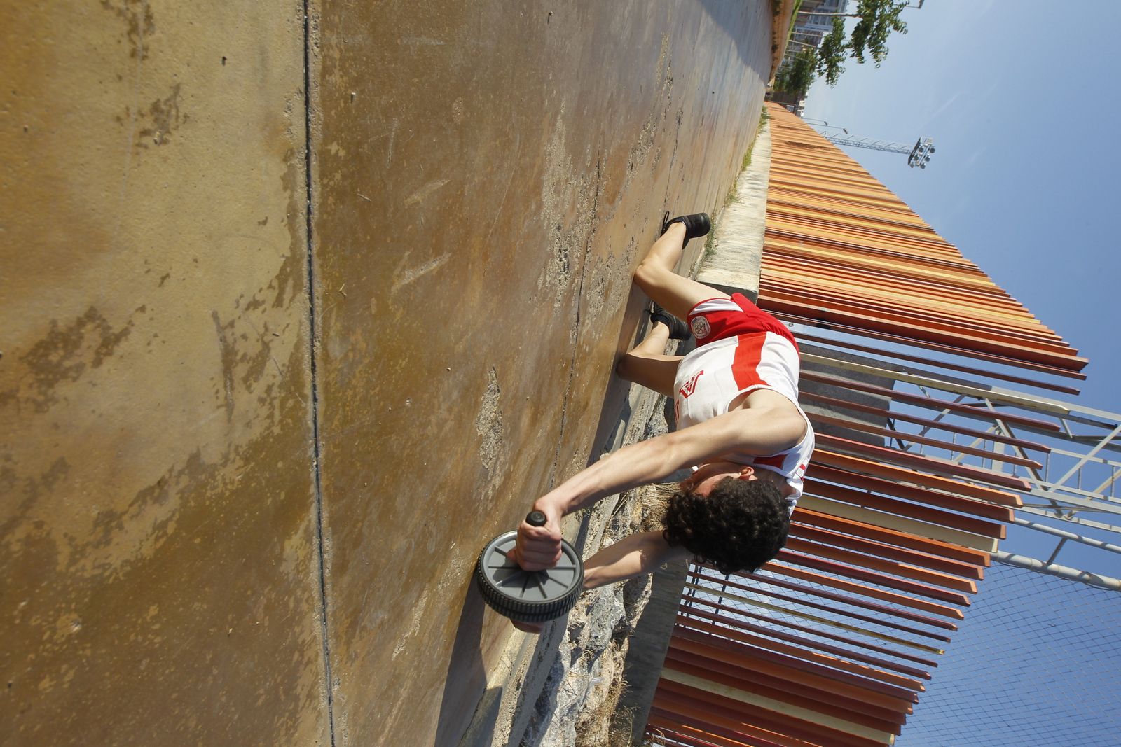 Entrenamiento del CD Atletas de Almería en el parque de Los Molinos
