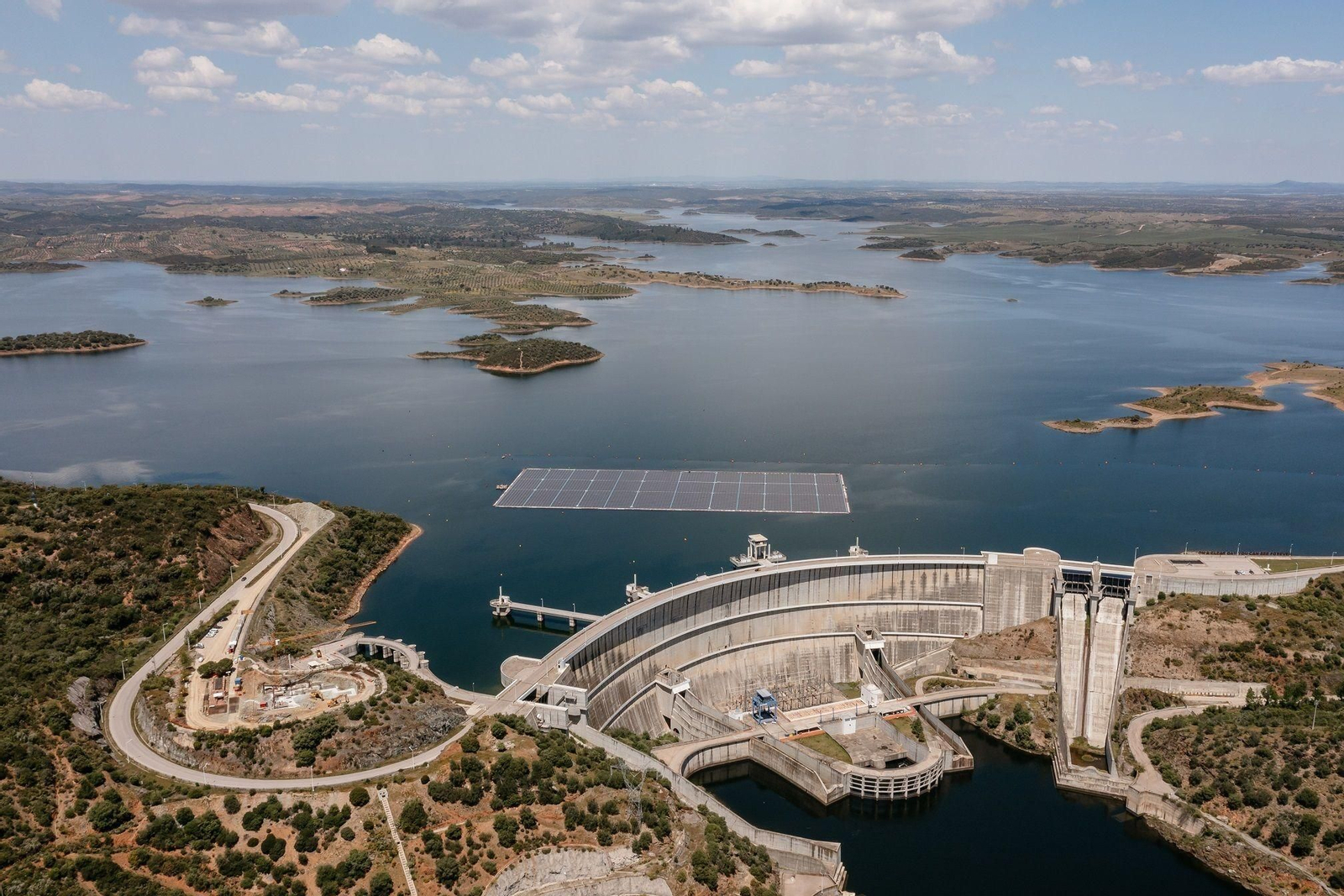 El embalse de Alqueva, en Portugal.