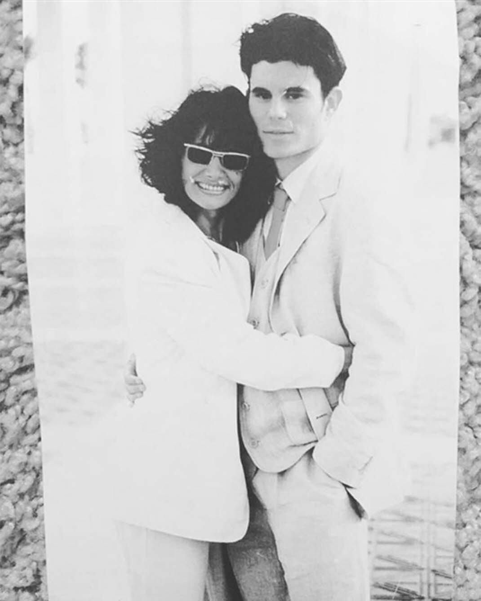 Edite y su hijo Javier, en una foto de hace años.