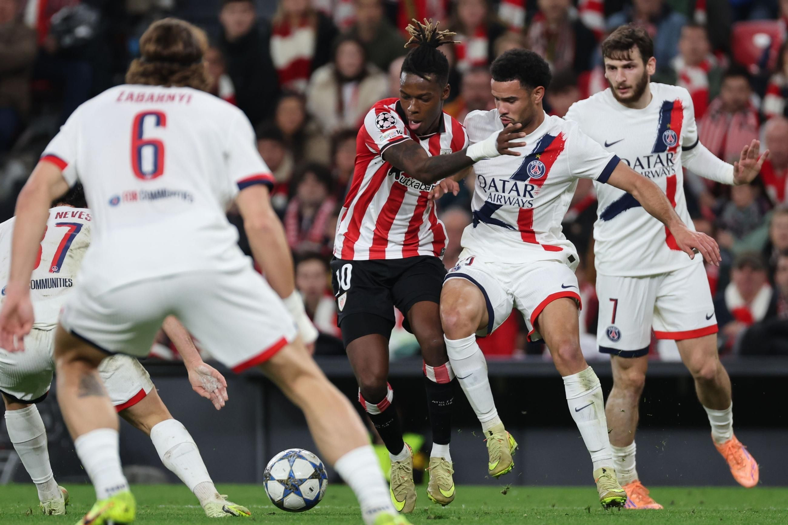 El Athletic Club-PSG, en imágenes