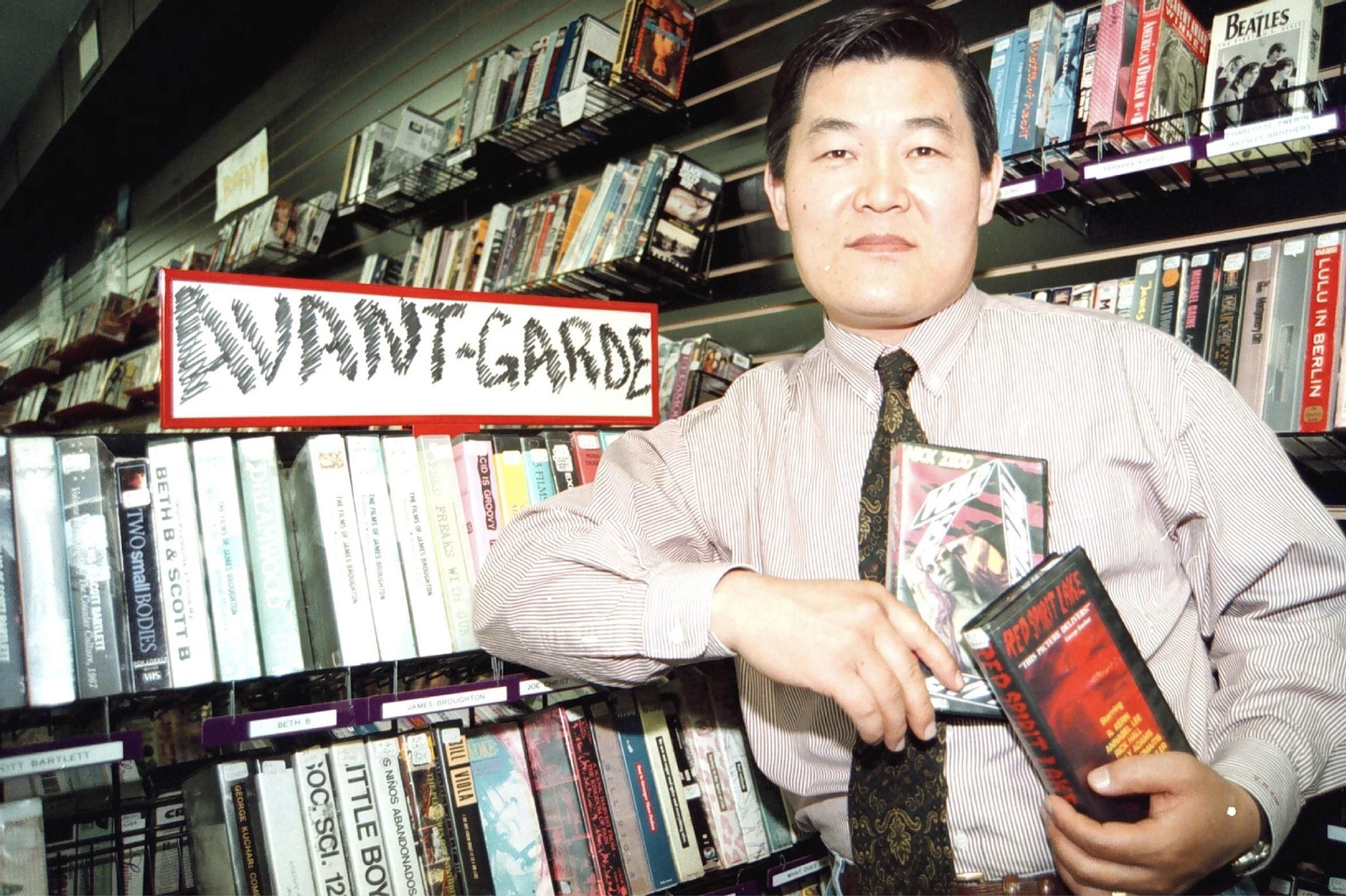 El señor Kim, propietario del mítico videoclub neoyorquino.