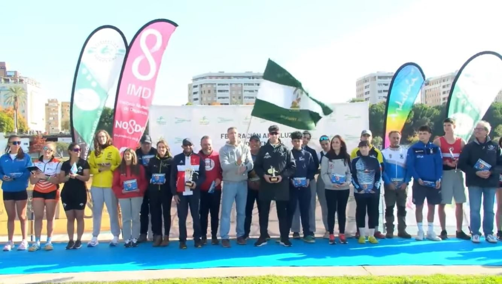 Entrega de trofeos del 19º Abierto Internacional de Andalucía de Remo.