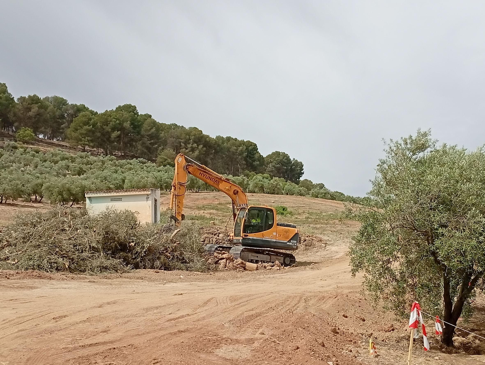 Obras en el tramo A-92 en la Variante de Loja