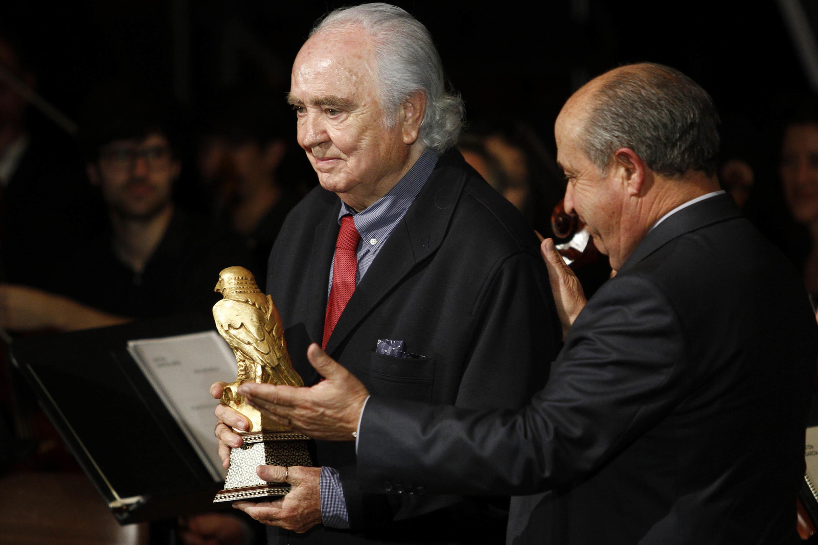 Antón García Abril, durante un homenaje recibido en Granada en el año 2015.