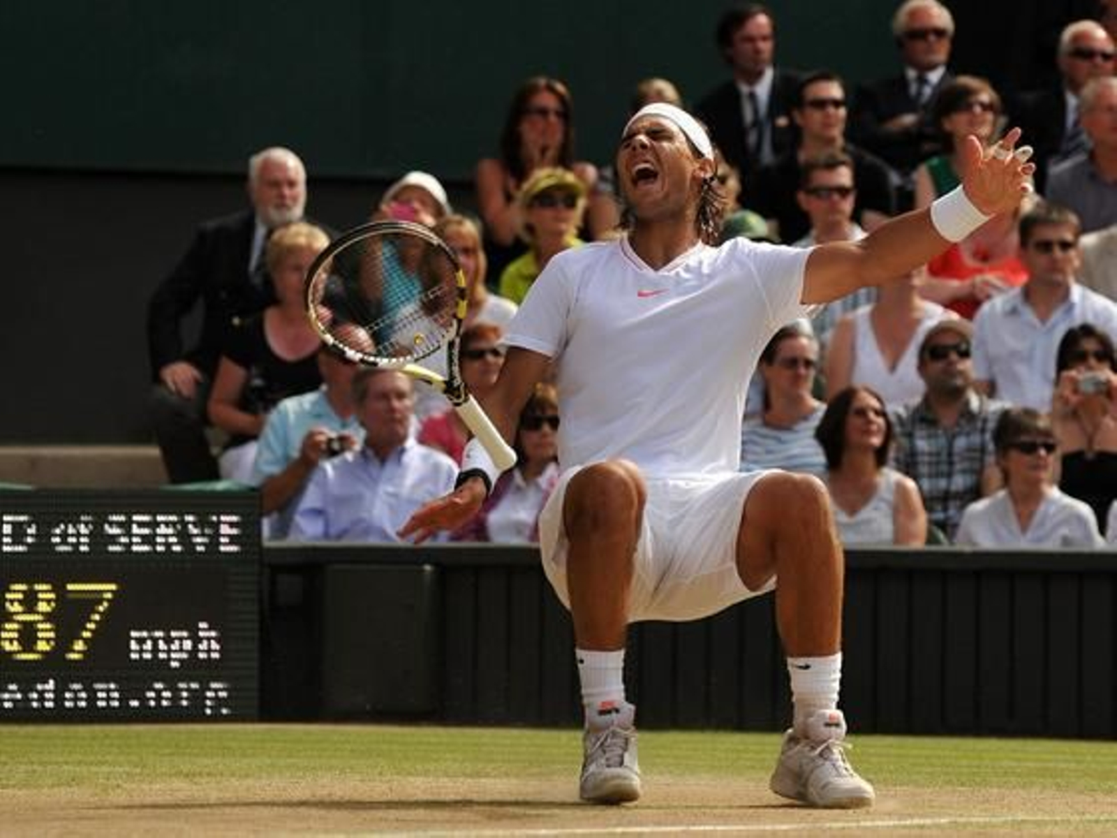 Nadal tras conseguir el punto que le da la victoria ante Berdych.

Foto: afp