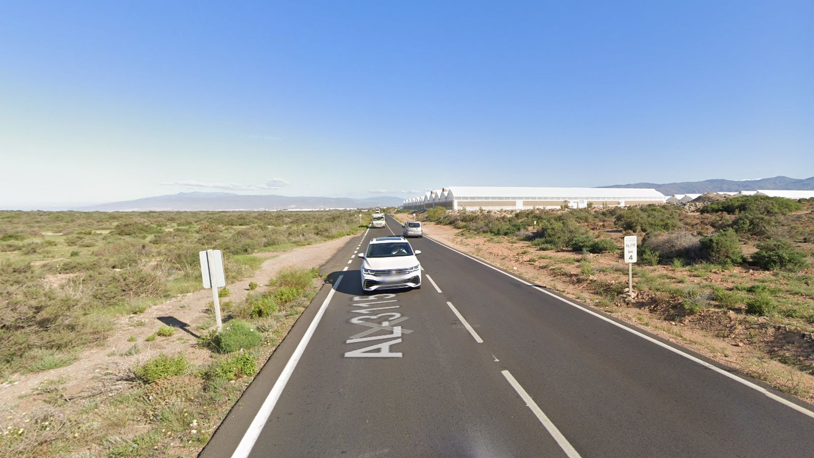 AL-3115, donde se ha producido el accidente mortal.