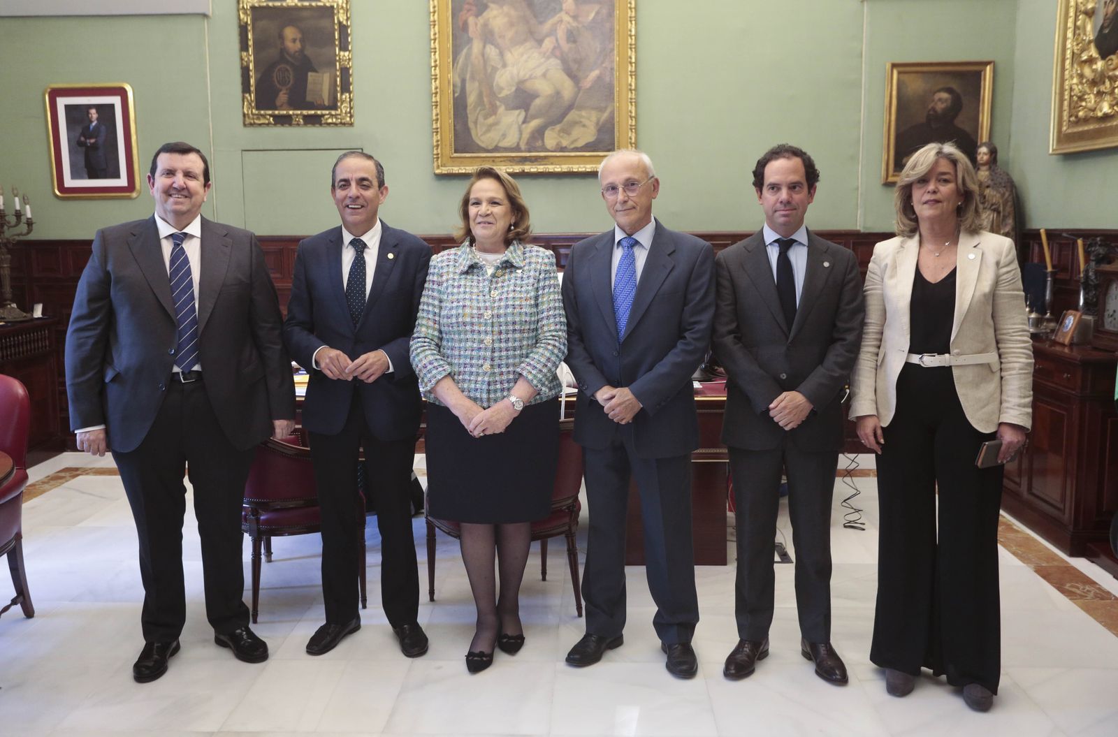 Luis Onieva, Miguel Ángel Castro, Concepción Yoldi, Ángel Benito Rodríguez, José Guadix y Elena Cano.