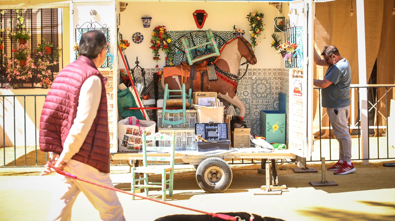 Imágenes de los preparativos para la Feria del Caballo 2024