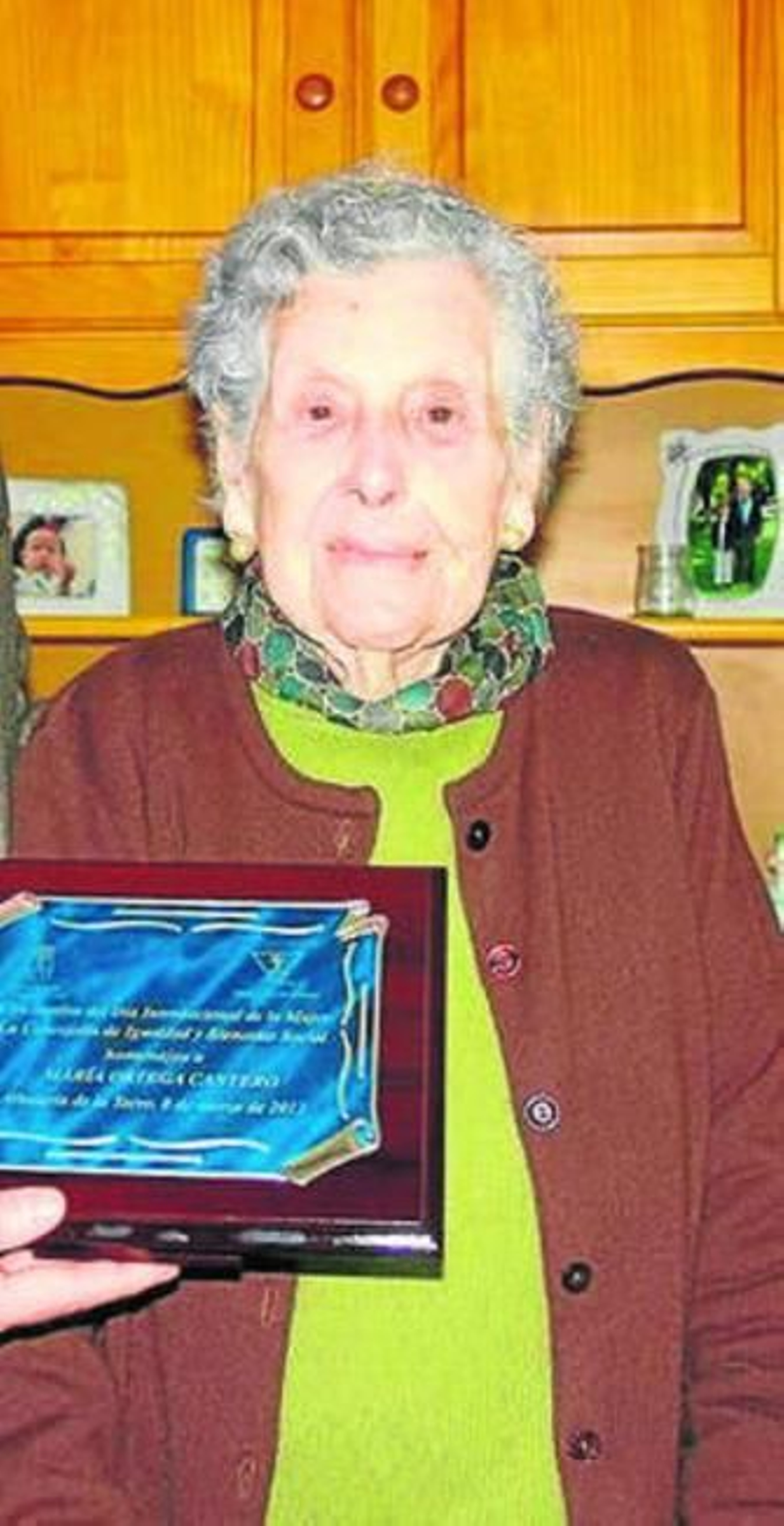 María Ortega, ayer.