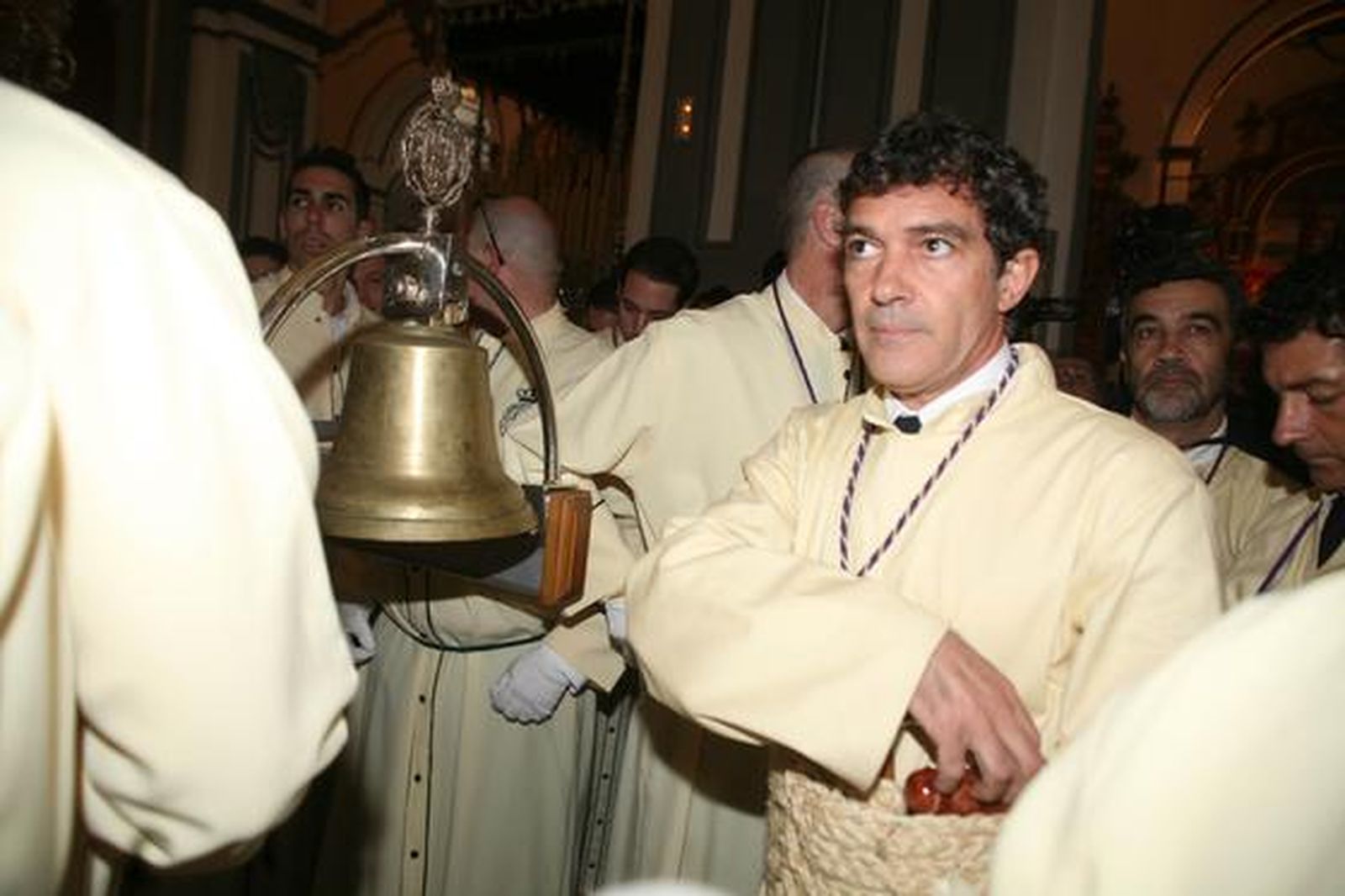 Antonio Banderas, bracero de Las Lágrimas.  Foto: Malaga Hoy