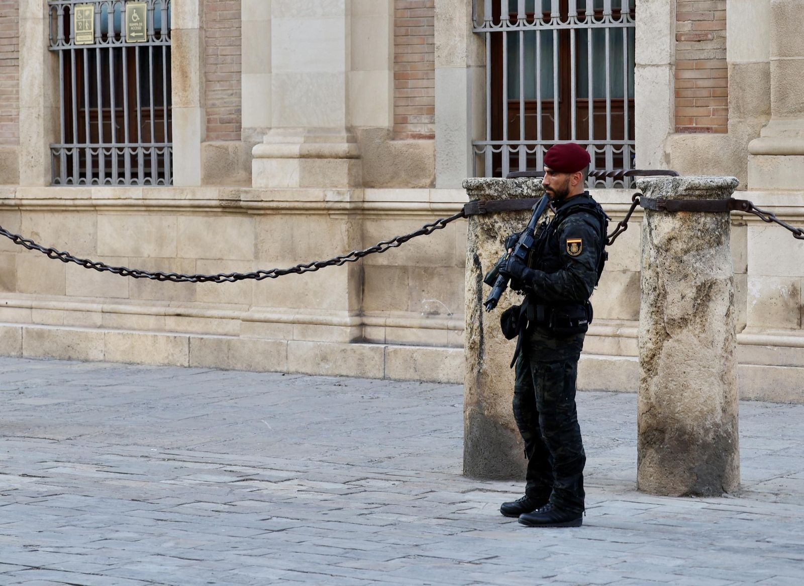 LLegada de los mandatarios de la ONU a la cena en el Alcázar