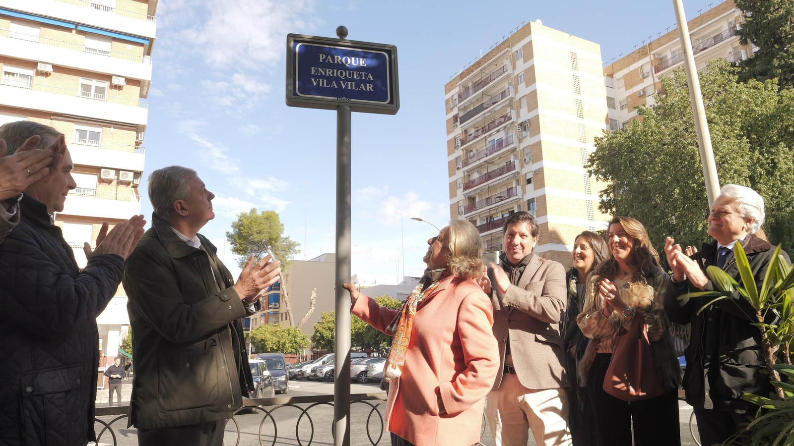 Rotulación del parque Enriqueta Vila Vilar