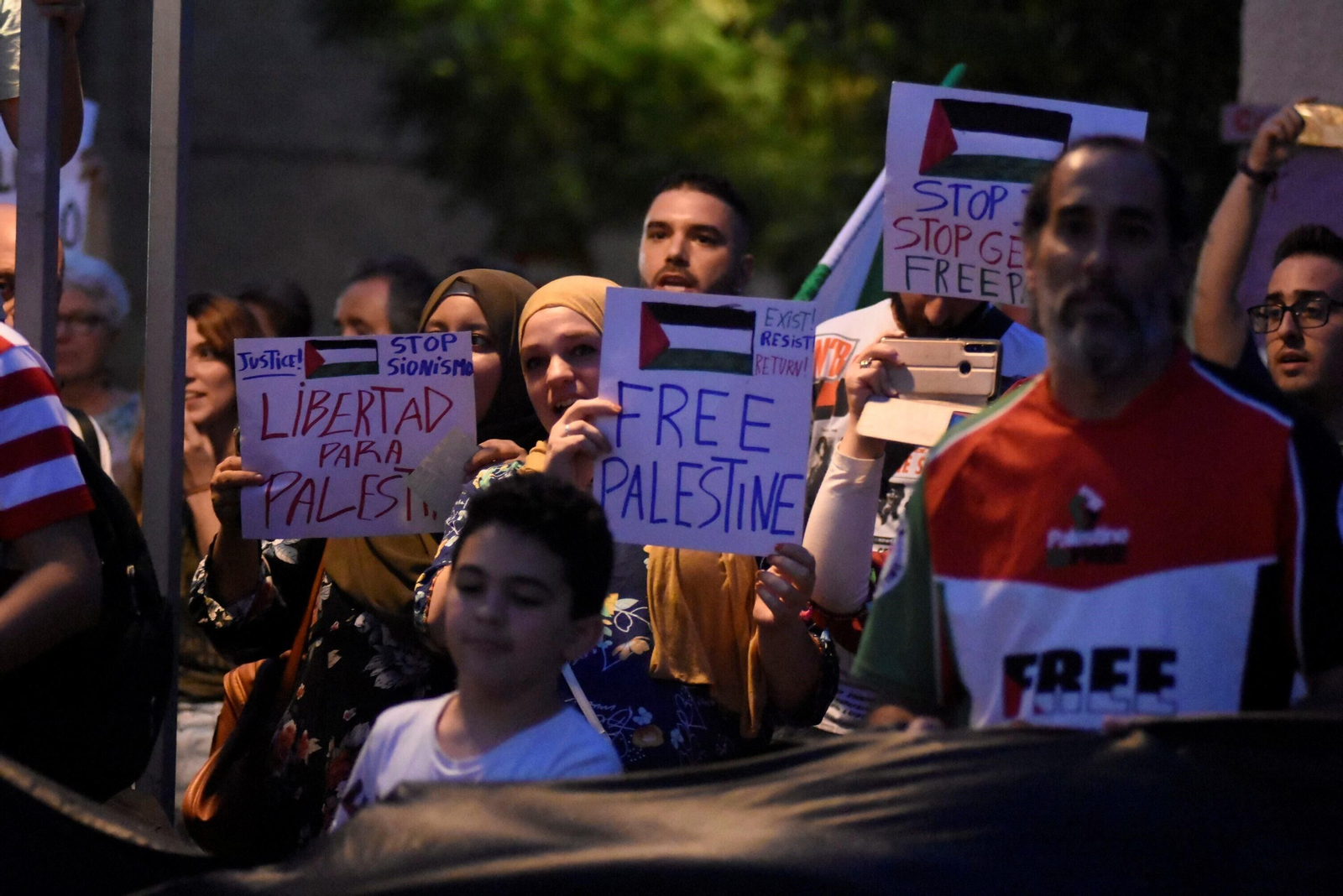 La concentración de solidaridad con Palestina en Córdoba, en imágenes