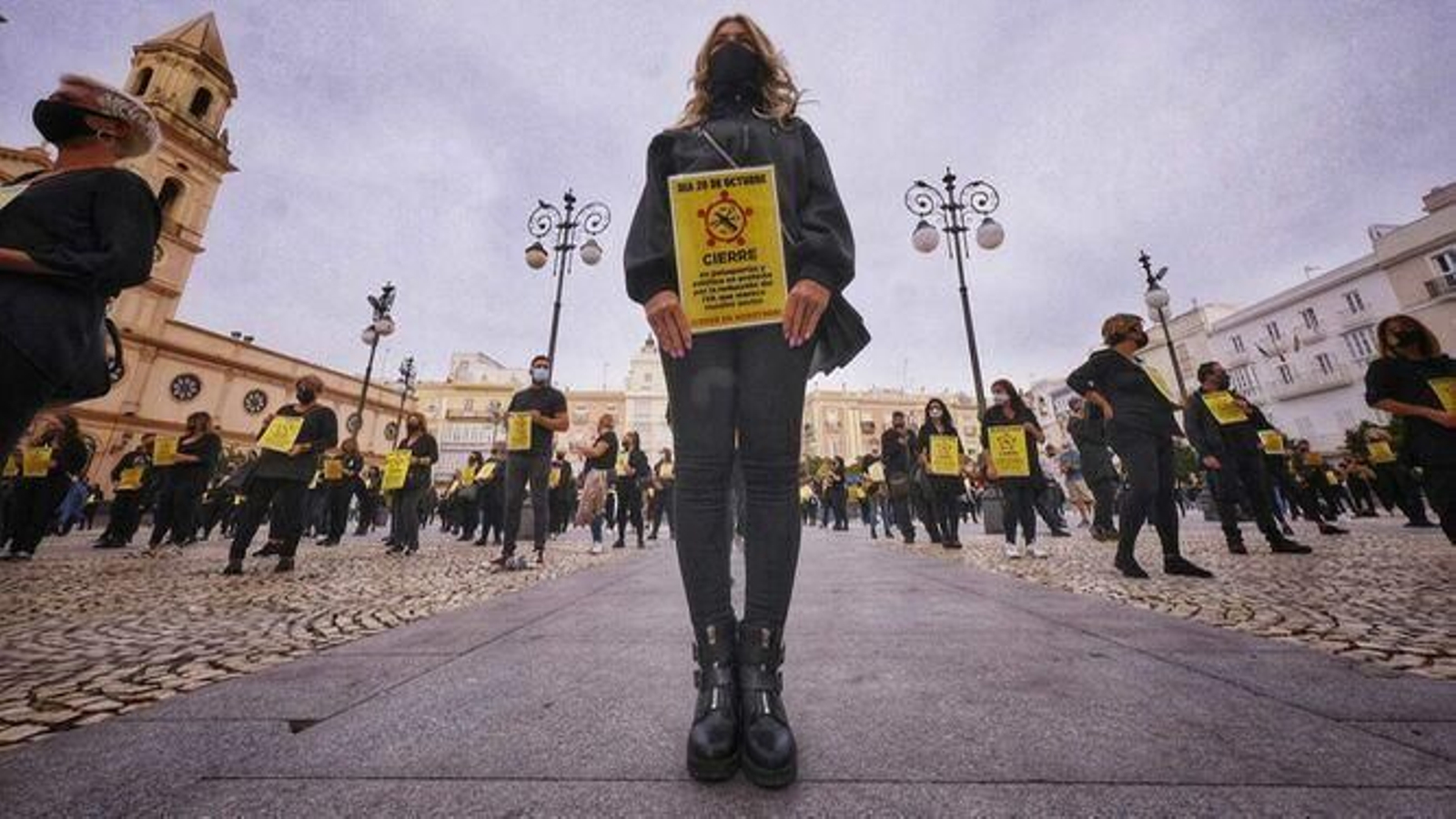 La protesta del sector en Cádiz en el mes de octubre.