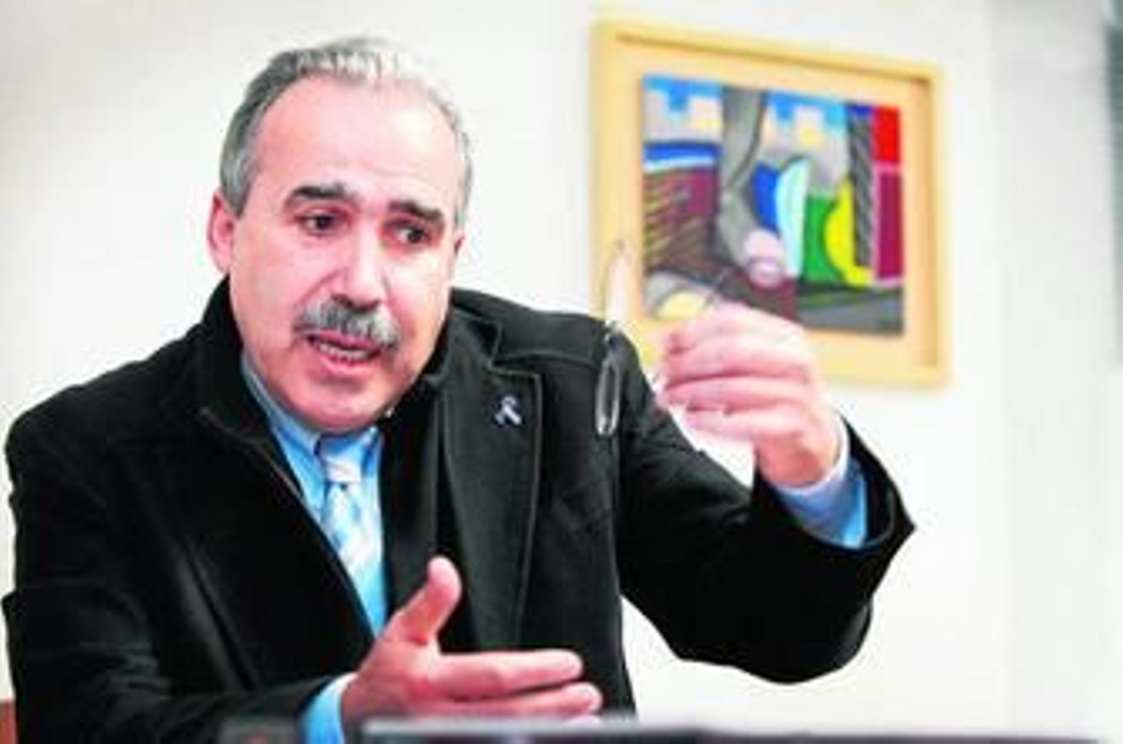 Dionisio González Otero, presidente de la OID, en una comparecencia ante los medios de comunicación.