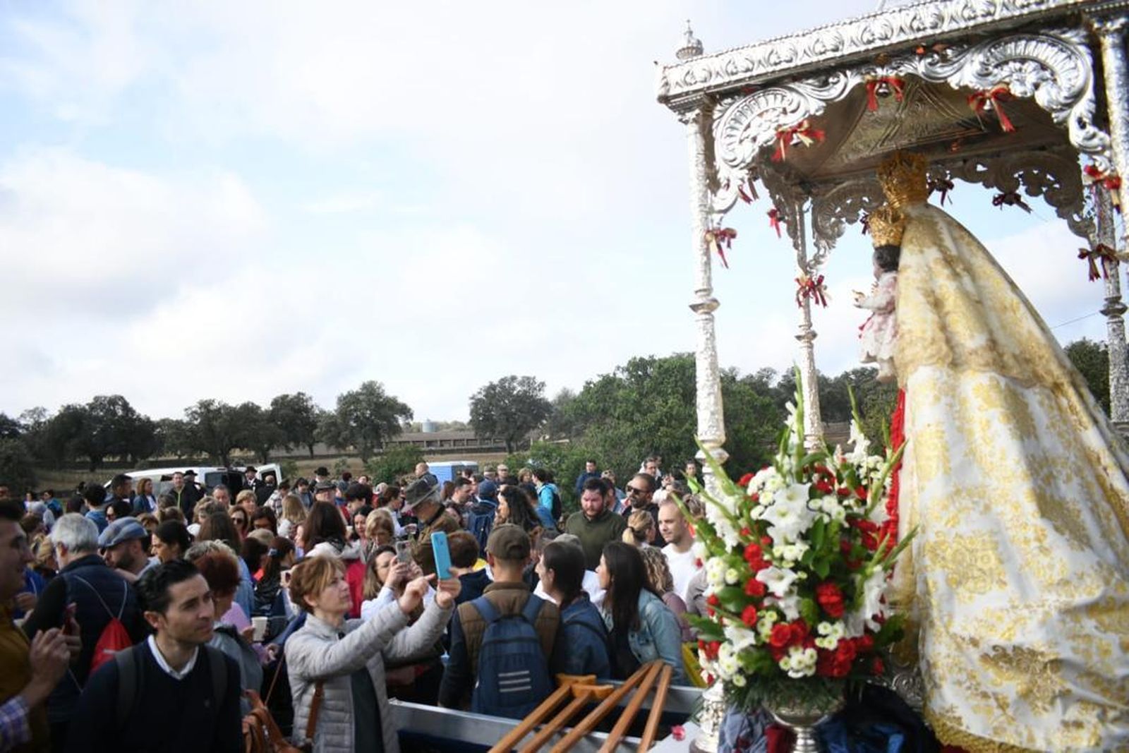 La despedida de la Virgen de Luna en Pozoblanco, en fotografías