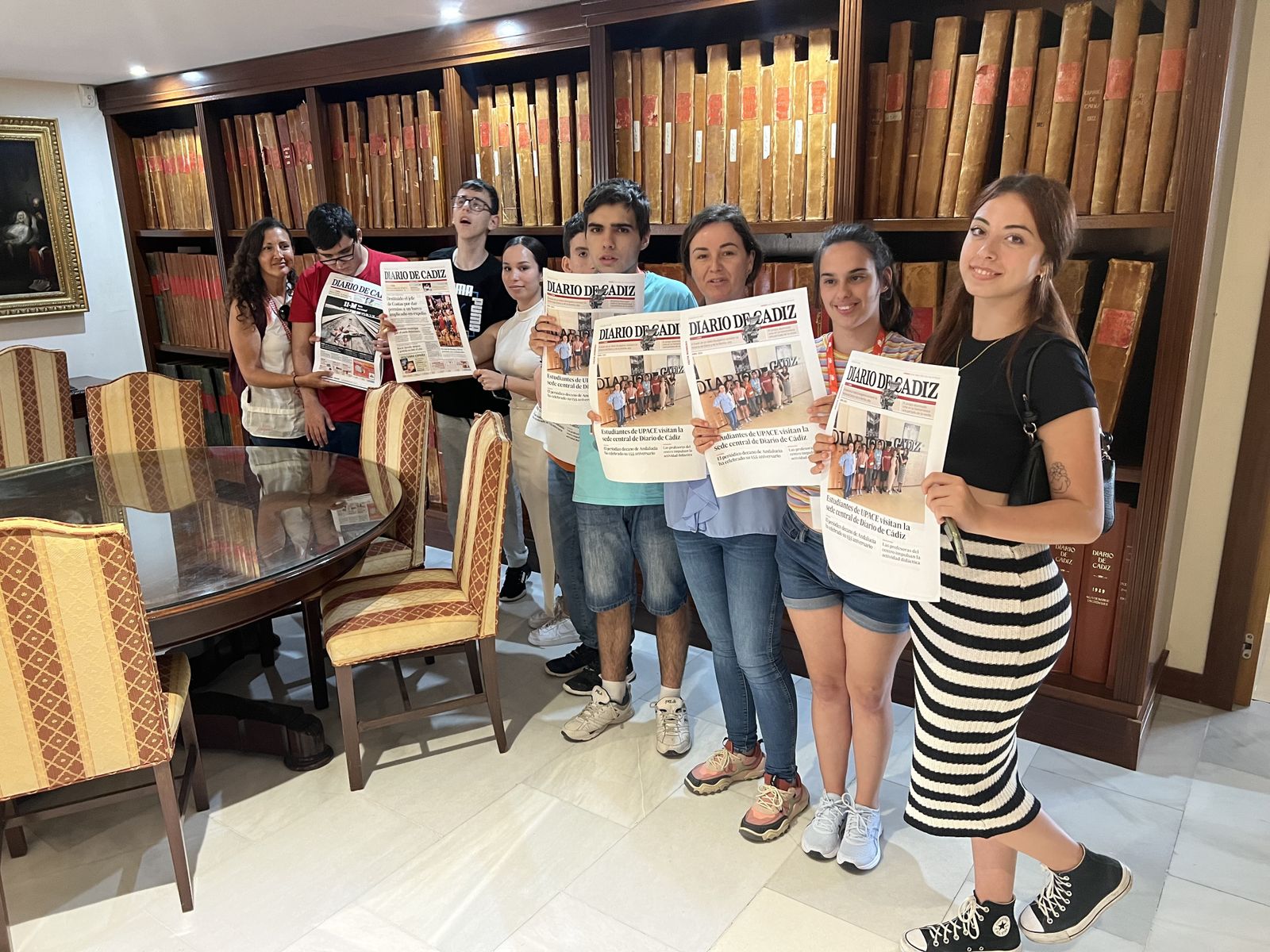 El colegio Upace de San Fernando visita Diario de Cádiz