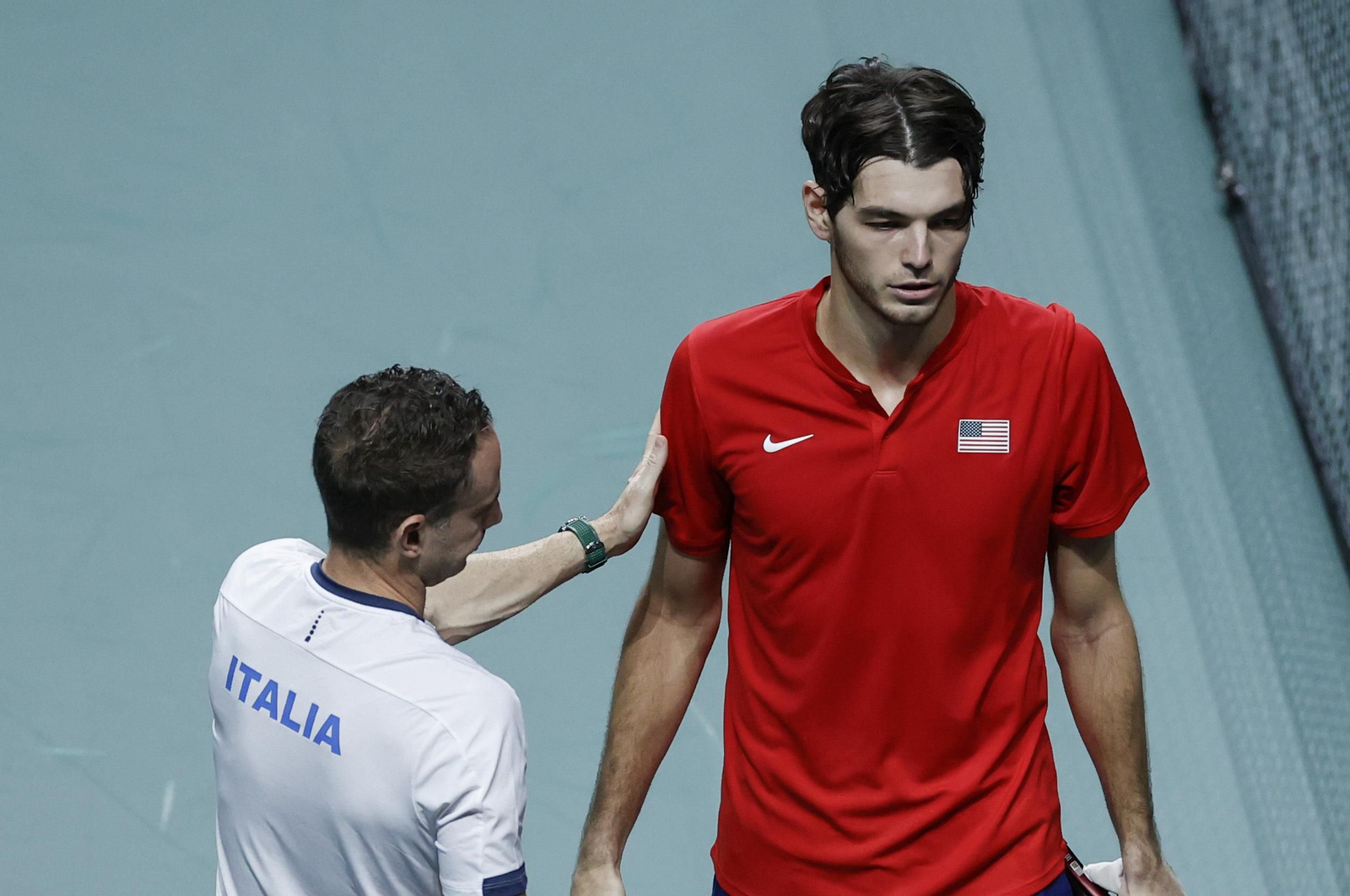 Taylor Fritz - Lorenzo Musetti de la Copa Davis de Málaga, en fotos