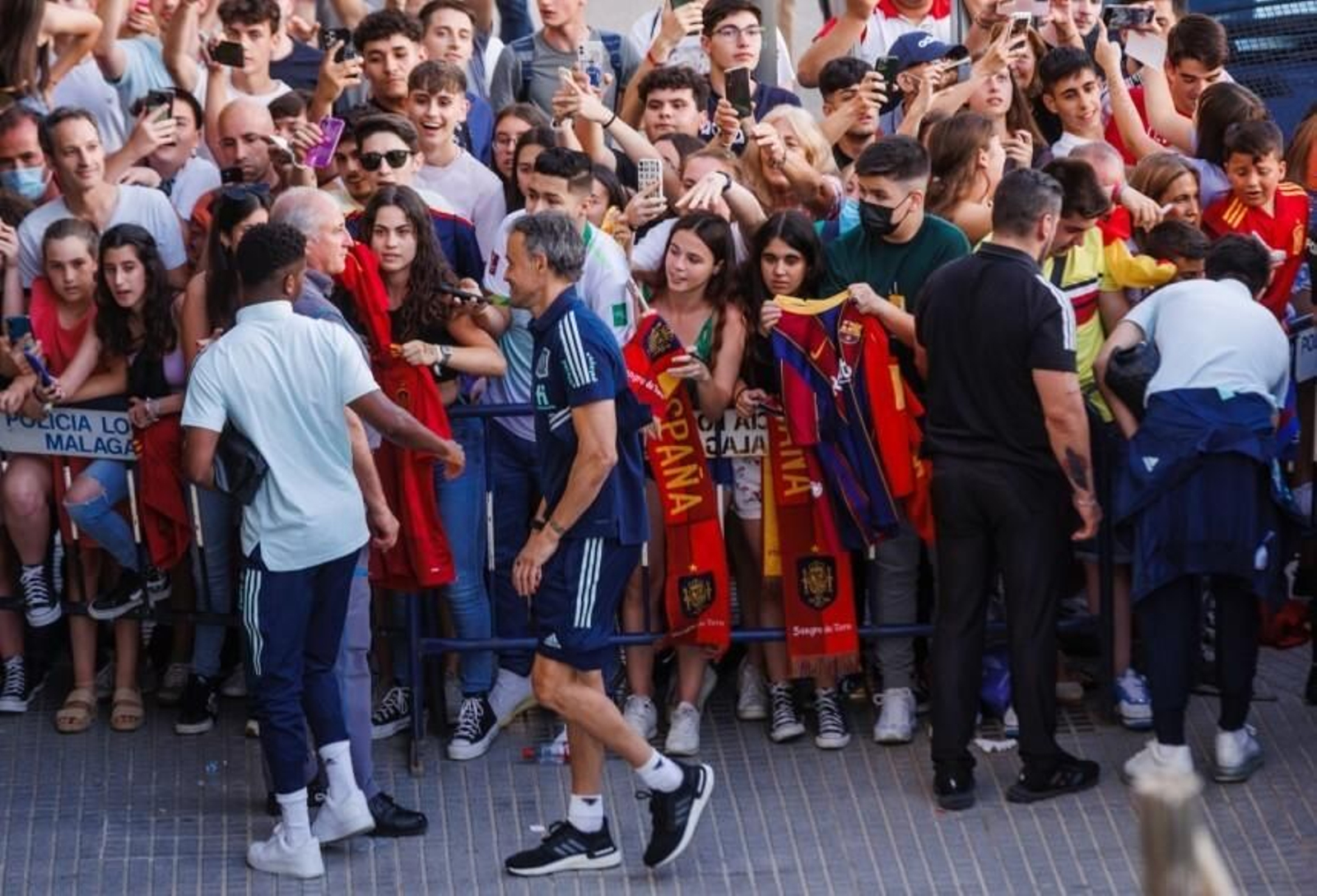 Málaga se vuelca con la selección española Málaga se vuelca con la selección española