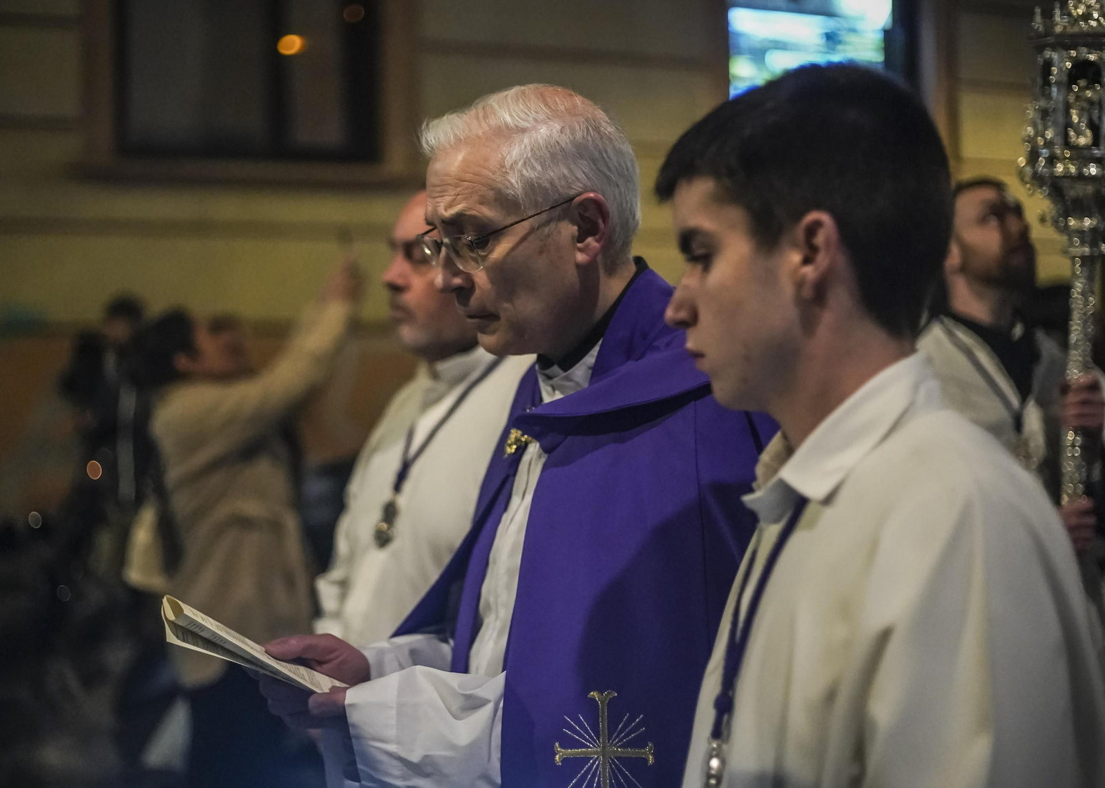 Vía crucis con la imagen del Nazareno de las Penas
