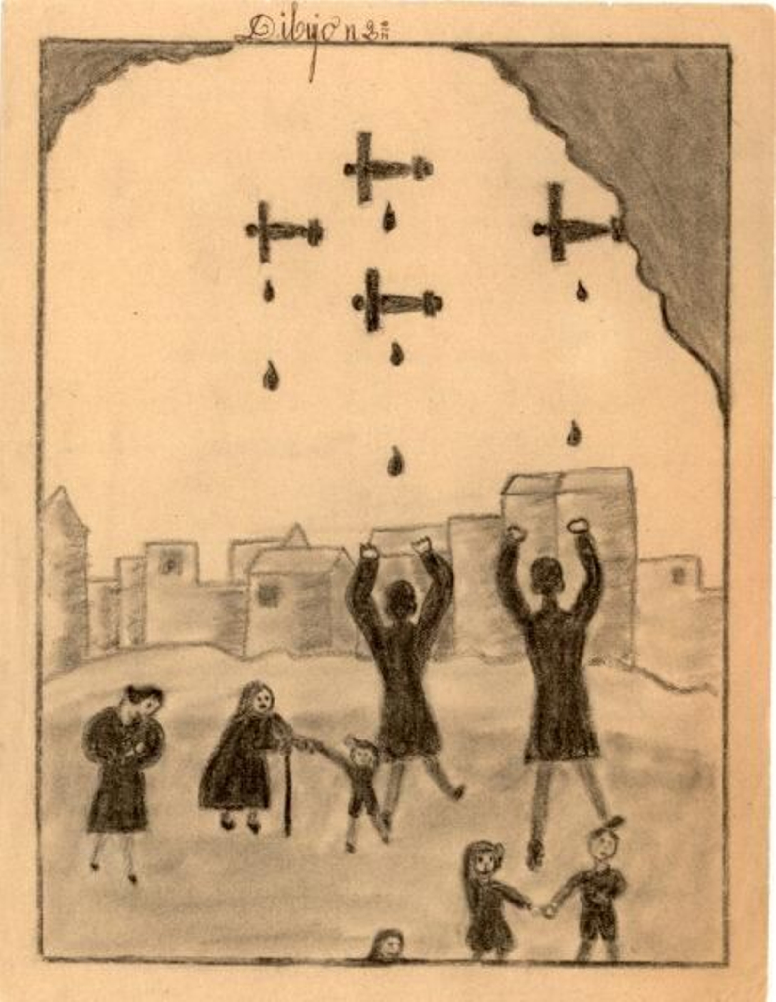 Uno de los dibujos de la muestra